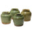 Small Green Stoneware Jar