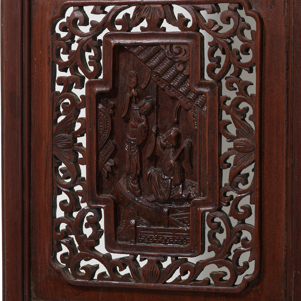 Single Decorative Carved Window Panel — Shimu