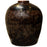 Large Vintage Black Glazed Jar