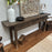 Narrow Elm Three Drawer Console