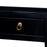 Three Drawer Ming Console, Black Lacquer