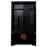 Curio Display Cabinet, Black Lacquer