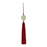 Red Silk Tassel with Ornamental Vase