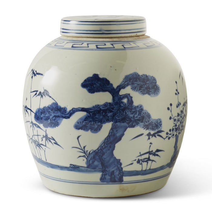 Ginger Jar, Blue and White, Tree