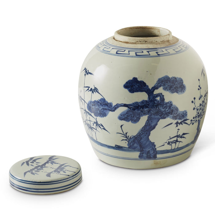 Ginger Jar, Blue and White, Tree — Shimu